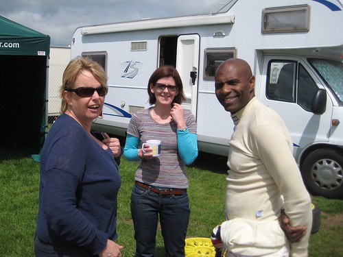 Sarah and Andrew Heels with Luther Blissett