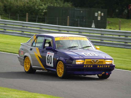 Clive Hodgkin on his way to a class win with the 75 at Oulton