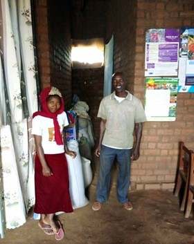 Loti Malekela and his daughter, who graduated from college. Photo credit: Emmanuel Temu/ICRAF.