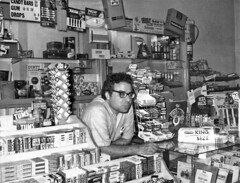 Almost 50 years ago, this was the candy counter at the Baybrook Pharmacy.  Between the rolls of Clorets, boxes of Vicks cough drops, packs of Certs, what other forgotten & lost products here bring back memories for you? West Haven Connecticut. April 1973