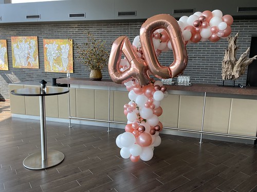 Organische Halve Balloon Arch Birthday 40 Years Victoria Lounge of der Valk Hotel Ridderkerk