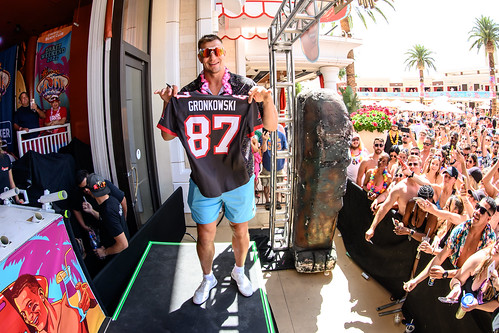 Gronk Holding A Jersey