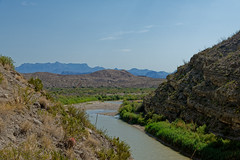The Rio Grande, Santa Elena Canyon and Finally Chisos Mountains to Fill an Image (Big Bend National Park)