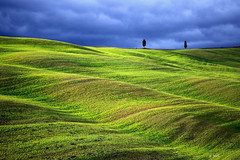 Stormy day over Val D'Orcia