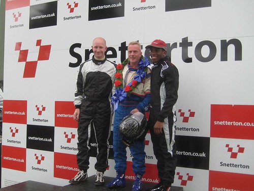 Anthony George, Bryan Shrubb and Darelle Wilson on the Snetterton podium