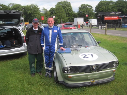 Ted Pearson with preparer Tom Shrubb after their win ar Cadwell