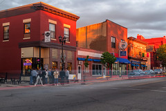 Sunset over Payne Avenue Storefronts in St. Paul