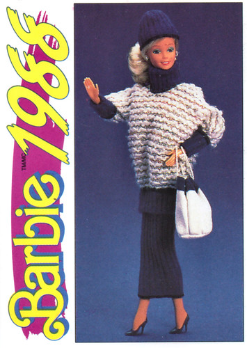 Barbie Collectible Fashion Trading Card  " Beverly Hills Fashions "  Hat 1988 