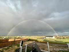 June 5, 2022 - A gorgeous rainbow over Thornton. (Rob Richie)