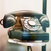 Antique black dial phone