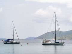 Idyllic - yachts at anchor in Cane Garden Bay - Tortola, BVI
