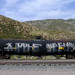 Benching freight train graffiti in SoCal (June 4th 2022)