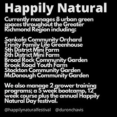 Repost from @duronchavis • I need everybody to nominate The Happily Natural Day for funding from the Richmond Health Equity Fund. For decades white led organizations have received all the funding for food access and urban agriculture work. Organizations l
