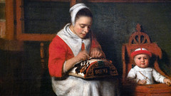 Nicolaes Maes, The Lacemaker
