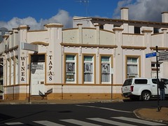 Gulgong. Old Art Deco building in the Main Street. Probably was a hotel.