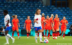 England celebrate Lucy Bronze's goal