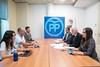 Joaquín García y Belén Hoyo en la Reunión con la Federación Nacional de Cofradías de Pescadores (FNCP) (28/6/22)