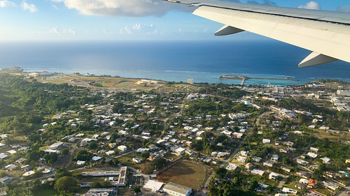 Landing in Guam