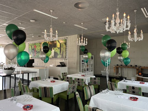 Tafeldecoratie 5ballonnen Diplomering Geslaagd Salon Vert Penta College Campus Hoogvliet Rotterdam