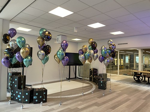 Ground Decoration 5 balloons 7 balloons Balloon Bouquet Diploma Gender Reveal Party Thomas More Hogeschool Rotterdam
