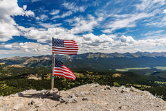 July 10, 2022 - OId Glory on American Flag Mountain.  (Tony's Takes)