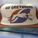 Go Greyhound hat at the Greyhound Bus Museum in Hibbing, Minnesota