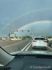 July 20, 2022 - A gorgeous double rainbow. (Carolyn Owens Smith)