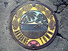 Akabane Aichi, manhole cover （愛知県赤羽根町のマンホール）