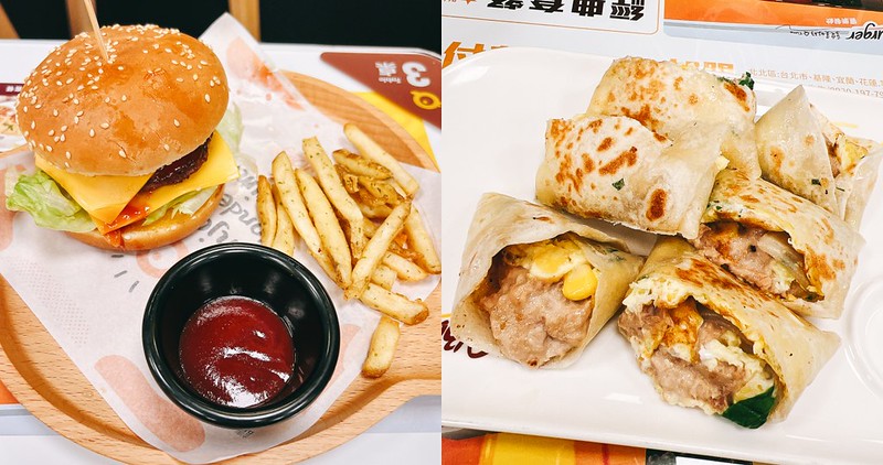 【台南美食】Q Burger 永康中華二店 新連鎖平價早午餐店！牛肉起司漢堡、怪怪蛋餅都好吃！