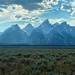 How are these mountains even real? #GrandTeton #grandtetons #tetons #wyoming #arizonaguide #mountains #peaks #sagebrush #yellowstone #clouds Mountains in Grand Teton National Park, Wyoming