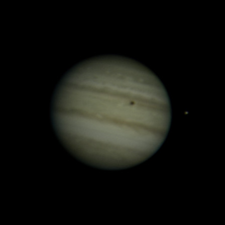 Jupiter Io and its shadow