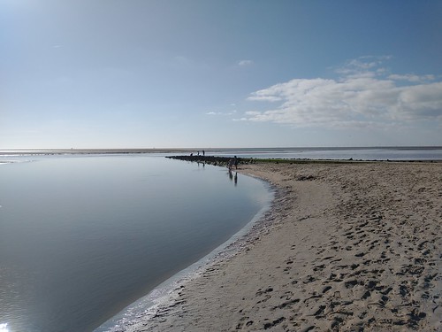 View of the beach of Borkum