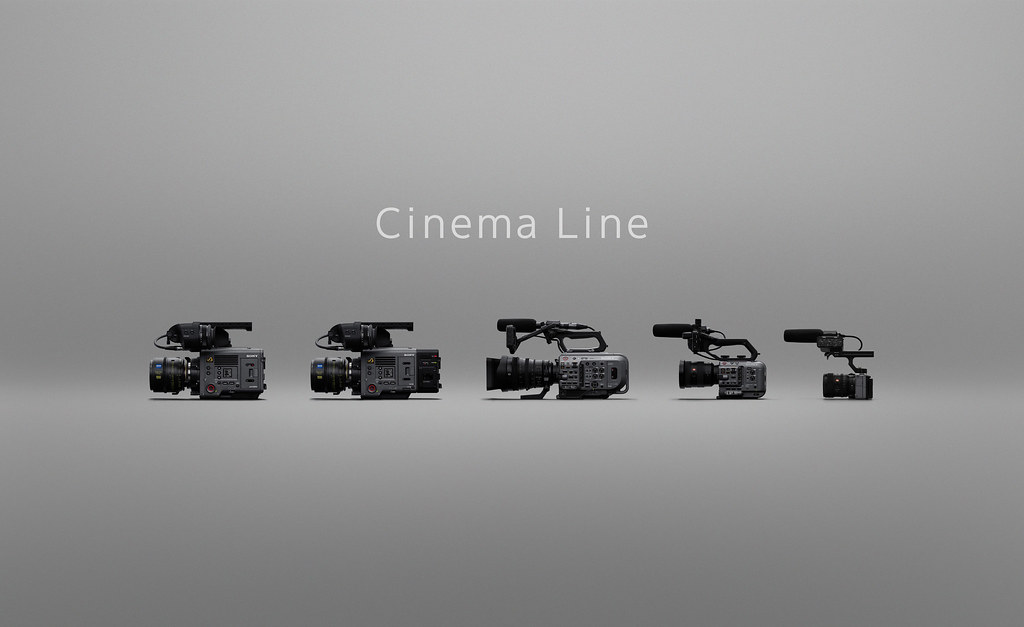圖9) Sony Cinema Line 全系列專業電影攝影機，完美結合專業級數位電影技術和 α 系列無反光鏡數位相機的卓越影像功能，提供創作者強大的拍攝支援。