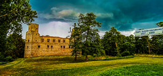 Summer storm over the castle