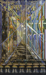 Joseph Stella, The White Way (left), fromThe Voice of the City of New York Interpreted