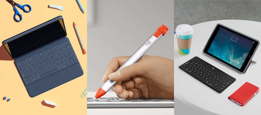 圖說01：Logitech推出三大學習利器「Rugged Combo 3 iPad鍵盤保護殼」、「Crayon iPad數位筆」以及「KEYS-TO-GO輕巧藍牙鍵盤」，幫助Z世代盡情自在學習！