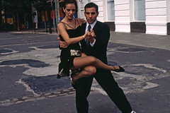 AR Buenos Aires (12-1999 JEKRC-05) La Boca Tango Dancers - Found Photo