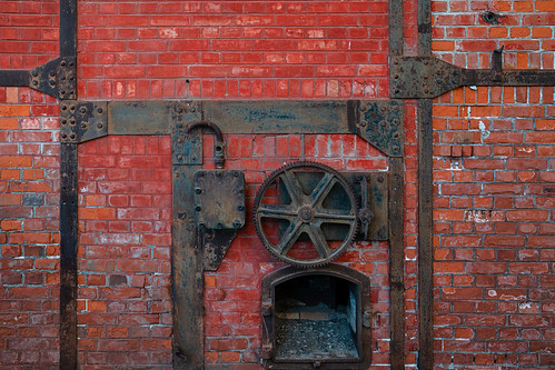 Steel Furnace Door & Gear, Lozovac Abandoned Factory Croatia