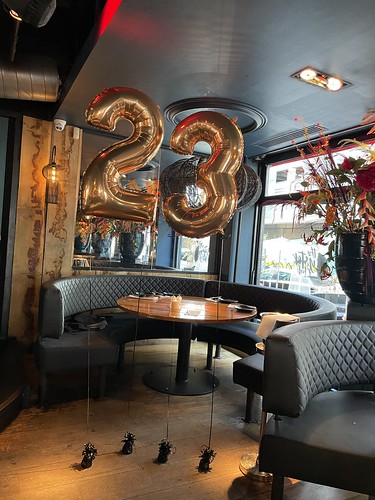 Foilballoon Number 23 Birthday The Oyster Club Rotterdam