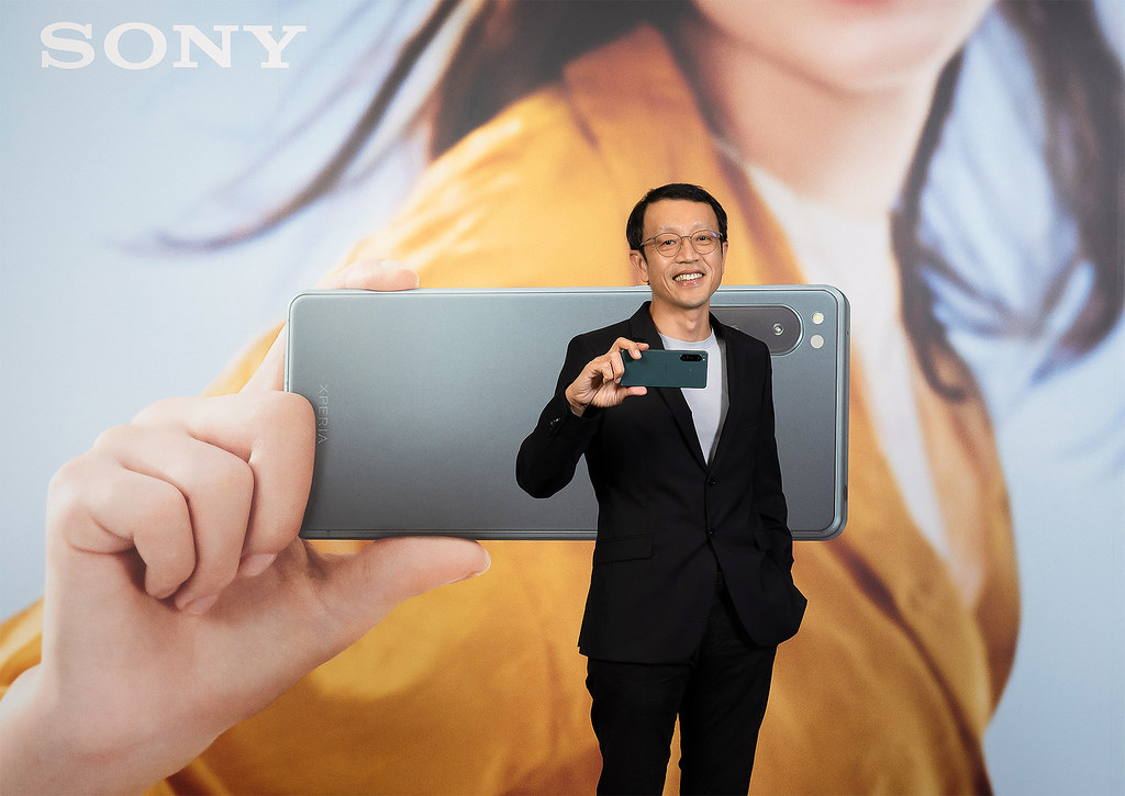 圖說、Sony-Mobile今(0901)在台亮相全新合手旗艦Xperia-5-IV，創玩生活-So你Style！