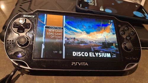 Disco Elysium on PSVita using Moonlight