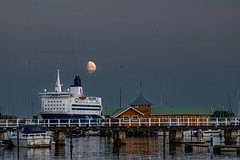 Moon over Sandefjord (in explore)