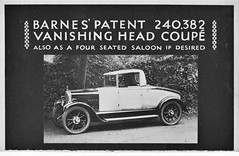 Barnes Vanishing Head Coupè (Convertible Coupe)