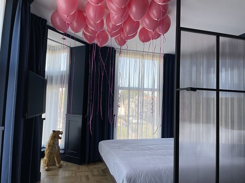 Helium Balloons Super Deluxe Room Supernova Hotel Rotterdam