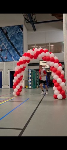 Balloon Arch 6m Start Fanclub Handbal Feyenoord Sporthal the Wielewaal Rotterdam