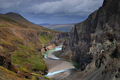 Winding through the canyon, Iceland (Explored)
