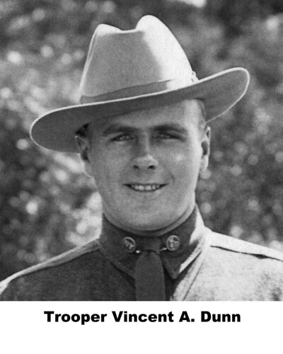 TROOPER VINCENT A. DUNN - TROOP K - SEPTEMBER 30, 1932