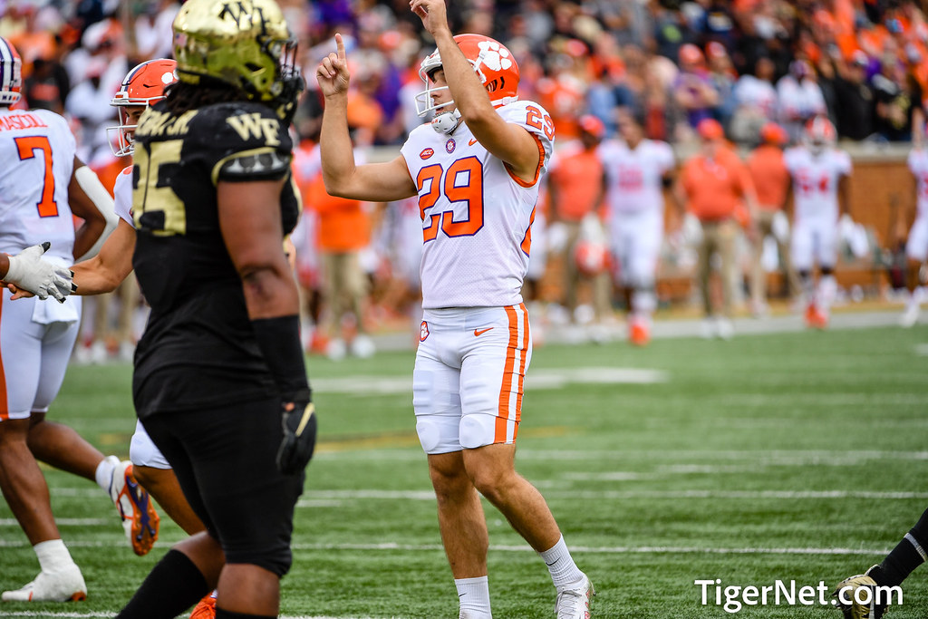 Clemson Football Photo of BT Potter and Wake Forest