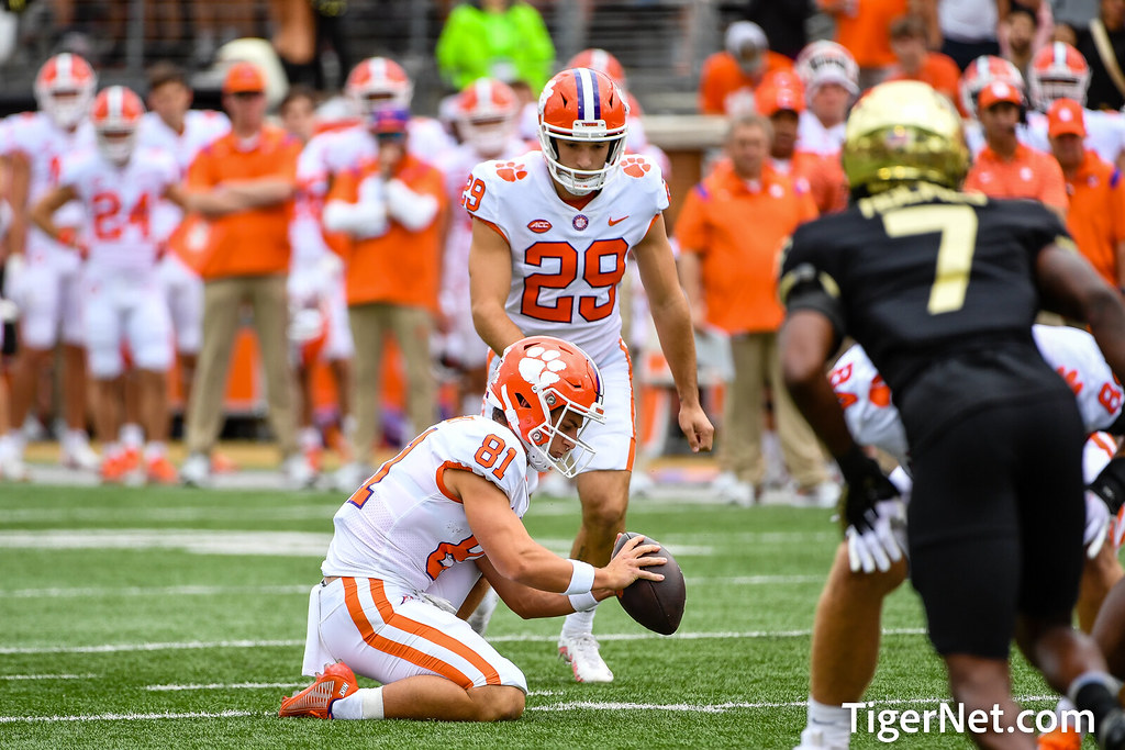 Clemson Football Photo of BT Potter and Wake Forest