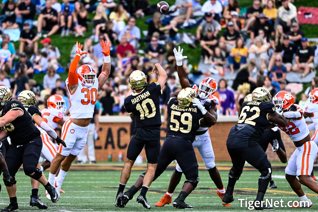 Clemson Football Photo of Keith Maguire and Wake Forest